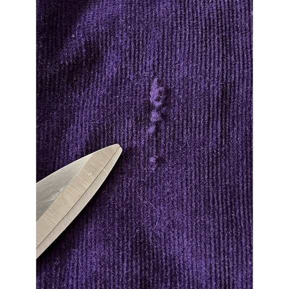 Vintage New River Renaissance Colorblock Corduroy Tee Men's XL Denim Collar LS - Picture 10 of 10